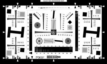 增強(qiáng)型ISO12233標(biāo)準(zhǔn)分辨率測試卡